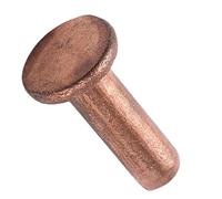 Rivets à tête plate solide, M1,5 X 3mm-8mm, M2 X 2mm-12mm de diamètre métrique lisse, attaches à Percussion, 200 pièces(M1.5 x 8mm)