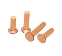 Rivets à tête ronde solides, Rivets à tête fraisée en cuivre massif DIN661 GB869 M2-M8 3-40 mm, paquet de 90(20mm,M2 50pcs)