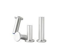 Rivets à tête ronde solides, Rivets auto-obturants à tête fraisée massive en alliage d'aluminium GB109 M2-M8, paquet de 510 pièces(10mm,M5 (30pcs))