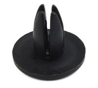 Rivets à vis en plastique PP noir de 6 mm de diamètre pour garniture de porte de voiture, pare-chocs et jupe latérale - 50 pièces de fixations automobiles avec tête de 15 mm, tige de 12 mm, T de 16 mm