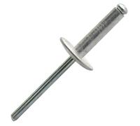 500 rivets standards à aluminium/acier à tête extra large à Ø4x14mm - SCELL-IT - ASX4014