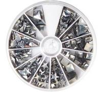 Rivets argent - 2,5 à 10mm - Hotfix (420 pièc.) Argent G