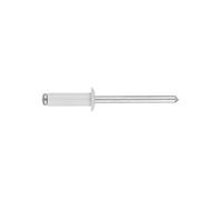 Rivets aveugle 4,8x14 mm RAL 9003 blanc DIN 7337A Alu par 100