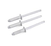 Rivets aveugles à tête bombée, tige en acier, mandrin d'échappement, M2.4 M2.8 M3 M3.2 M3.6 M4 M5 M6.4, Zinc blanc, aluminium, 10 à 50 pièces(M2.8 (50 Pcs),25mm)