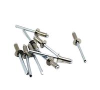 Rivets aveugles à tête large, GB12618 Rivets pop à tête champignon ronde en acier inoxydable 304 M4,8 x (8-25) mm(M4.8x10 20Pcs)