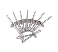 Rivets aveugles à tête large, Rivet aveugle en aluminium à grande tête, type ouvert, clou décoratif M5 x (8-25) mm, lot de 50(13mm)