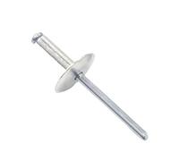 Rivets aveugles à tête large, Rivets aveugles à tête large en aluminium, paquets de 30 ou 50 pièces, tailles multiples(3.2x6x9.5mm,30Pcs)