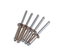 Rivets aveugles à tête large, Rivets pop en aluminium à tête bombée, rivets aveugles, paquet de 70, M2.4-M6.4(M2.4-20pcs,12mm)