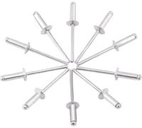 Rivets Aveugles en Aluminium, Rivets aveugles M3 .2 M4 M5 M6 150 pièces(6mm,50Pcs M3)