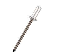 Rivets aveugles Lot de 200/300/500 rivets étanches en aluminium et acier, dimensions: 3,0/3,2/4,0/4,8/6,4mm(200Pcs,4.0x12.5mm)