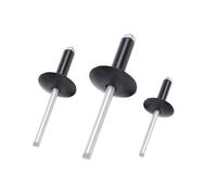 Rivets aveugles Lot de 500 rivets aveugles à tête large en aluminium noir(4x14x12mm)