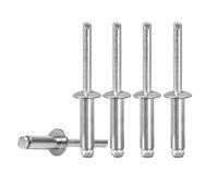 Rivets aveugles pop en aluminium M2.4 M3.2 M4 M5 M6. tête de dôme rivet aveugle tige acier mandrin rivets d'échappement pull (taille : (100 pièces), couleur 20 mm)