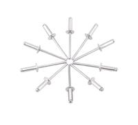 Rivets aveugles, Rivets aveugles aluminium 150 pièces M2 M3 M3.2 M4 M5 M6(20mm,50Pcs M3.2)