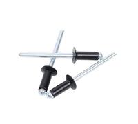 Rivets aveugles, Rivets aveugles aluminium noir M2.4-M5 4mm-25mm Multipack(6mm,M4-20pcs)