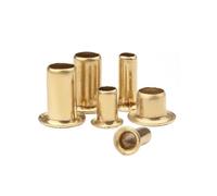 Rivets creux, 150 pièces, rivets tubulaires en laiton, clous for circuits imprimés double face, écrous à rivets creux en cuivre M0,9 M1,3 M1,5 M2 M3 M4 M5 M6 (4 mm, M2,5)(8mm,M3.5)