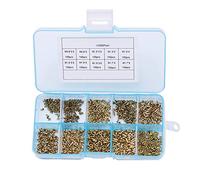 Rivets creux M0.9 M1.3 .5 .7 avec œillets creux en laiton plaqué métal PCB (Lot de 1000) Rivets creux pour cuir