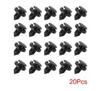 Rivets De Fixation En Plastique Noir Pour Pare-Choc De Voiture",Panneau De Porte,Doublure De Garde-Boue,Clips De Retenue,8mm De Diamètre,"10/20/50 Pièces - Type 20pcs