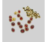 Rivets de tournesol en cristal de 11 mm, clous de diamant pour l'artisanat du cuir, accessoires de couture en cuir, 50 jeux-rouge, 11 mm