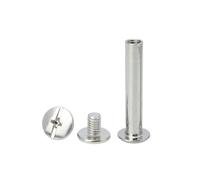 Rivets de vis reliure, Kit multicolore M5x5-100mm paquet 10(Silver,(10pcs)5x35mm)