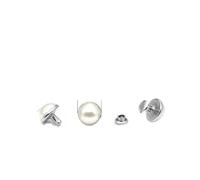 Rivets Décoratifs 50 goujons de Rivets garniture colorés 7.5mm/10mm | For bricolage artisanat sac à vêtements décor en cuir(White-10mm)