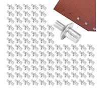 Rivets d'entraînement à grande tête en aluminium - Rivets d'entraînement à tête ronde - Rivets pop à tête bombée - Rivets à expansion en aluminium de type coup parfaits pour les réparations