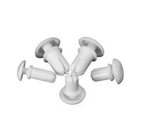 Rivets d'expansion en nylon, lot de 100, diamètres 2,1/2,7/3,1/3,6/4,1/5,1/6,1 mm, type R, avec clip fixation plastique(White,R4080)