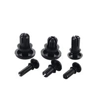 Rivets d'expansion en nylon, lot de 100, diamètres 2,1/2,7/3,1/3,6/4,1/5,1/6,1 mm, type R, avec clip fixation plastique(Black,R3075)