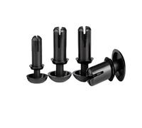 Rivets d'expansion en nylon, rivets plastique de type R, clips fixation, 2,1/2,7/3,1/3,6/4,1/5,1/6,1 mm(Black,R5095 (100pcs))