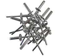 RIVETS ECLATEURS ALUMINIUM TIGE ACIER TETE LARGE 4.8 x 20
