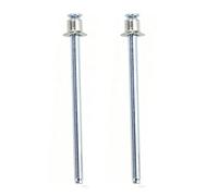 Rivets en fer à double tête fraisée, 100 pièces de rivets pop de 3 mm pour châssis de boîtier PC, grille de ventilateur de radiateur, entretoise de carte mère, support d'alimentation(3x2.4mm)