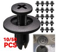 Rivets en plastique de 8mm, vis de fixation pour pare-chocs de voiture, Clips de fixation de voiture à rivets noirs pour Toyota Focus Kia Nissan Yamaha 20Pcs