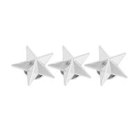 Rivets étoiles à 5 Branches, 50 Ensembles de Goujons étoiles en Alliage avec Vis à Fente pour Chapeau de Vêtements de Maroquinerie, Conçus pour Durer et Ajouter du Style (SILVER)