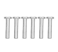 Rivets Pleins 100pcs M4 Rivet Solide à Tête Plate en Alliage d'Aluminium Rivets Tête Plate Pour Fixation Kit d'Assortiment