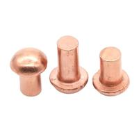 rivets pleins, Lot de 200 rivets auto-obturants en cuivre tailles multiples M3 GB867 for le travail du bois(12mm)