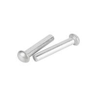 rivets pleins, Rivets autobloquants à tête ronde et bouton en aluminium, type marteau, argent, M2 M8(5MM-M5)