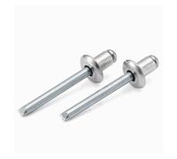 Rivets pop M2.4 .8 M3.2 à tête bombée borgne ouverte Tête ronde Goujon de traction en aluminium lingli(50pcs,M2.4 x 8mm)