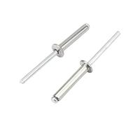 Rivets Pop M2 M2.4 M2.8 M3 M3.2 M3.6 M4 M5 M6 M6.4, tête de dôme aveugle, tige en aluminium, mandrin d'échappement(M3.6-30pcs,10mm)