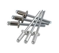Rivets Pop Semi-acier M3.2 M4 M5, Tout En Acier, Aveugle 304 for Les Projets De Bricolage À Domicile, Rivet À Tête Ronde(Semi-Steel,M3.2x12mm (30pcs))