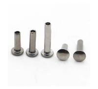 Rivets semi-tubulaires à tête ovale en acier inoxydable 304 GB873 M2 .5 M3 M4 M5, ronde, tige semi-creuse lingli(M3 20pcs,25mm)