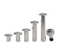 Rivets semi-tubulaires à tête ovale en acier inoxydable ss304 m5 m6 m8 (10,M6 x 38mm)