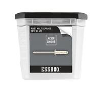 Rivets standards ESSBOX Alu/Acier - Tête plate - Ø4,8 mm x 25 mm - Boite de 200 - EX-9445124825