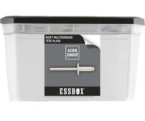 Rivets standards ESSBOX SCELL-IT Alu/Acier - Tête large - Ø4,8 mm x 25 mm - Boite de 200 - EX-9445524825