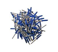 rivets trigrip de 4.8 bleu pour plaque mineralogique -