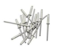 RIVETS TRIGRIP DE 4 x 20 BLANCS POUR PLAQUES MINERALOGIQUES
