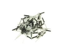 rivets trigrip de 4 x 20 noirs pour plaque mineralogique -