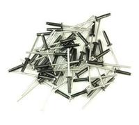 rivets trigrip de 4 x 20 noirs pour plaque mineralogique - Oc-pro G