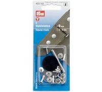 Prym – Rivets tubulaires Argent 6–9 mm – 8 pièces
