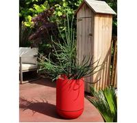 RiViERA Bac à fleurs Riviera Granit Tulipe Plastique diamètre 50 cm Rouge