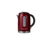 riviera&bar Bouilloire Inox 1,5L - Chauffe-Eau Rapide 2200W, Température Réglable 50-100°C - Écran LCD, Maintien au Chaud, Sécurité Surchauffe - Deep Red