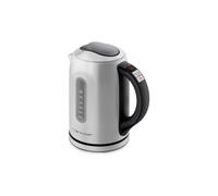 riviera&bar Bouilloire LOUNA à Température Réglable - Inox Satiné, Écran Rétroéclairé, Socle Pivotant 360°, Sécurité Anti-Surchauffe, Maintien au Chaud 30 Min - 1,5L - Inox